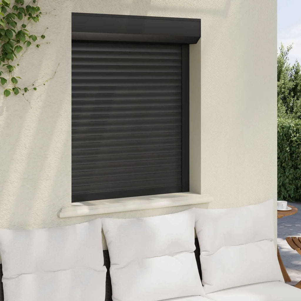 Persiana a rullo Antracite 80 x 100 cm Alluminio e poliuretano CFW1426072
