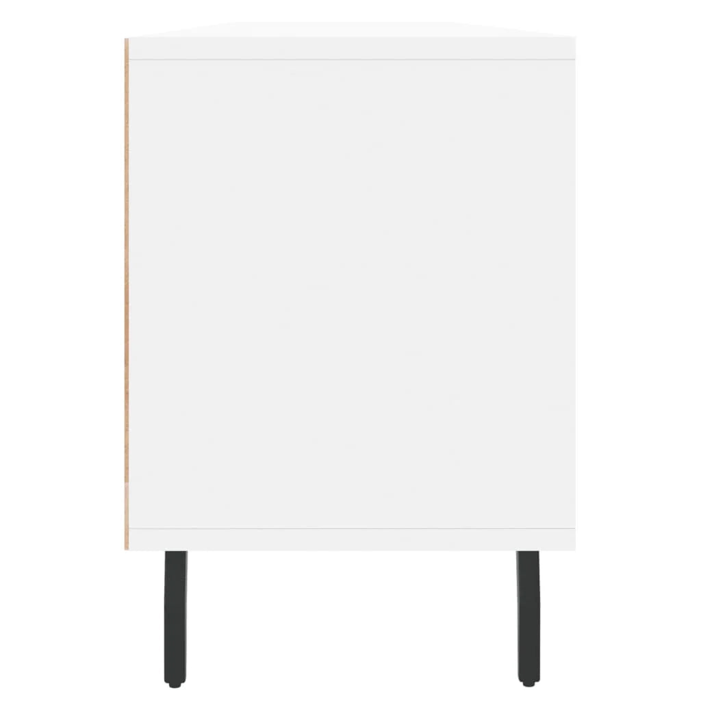 Mobile TV multimediale mensola TV credenza TV sala da pranzo soggiorno camera da letto 150 x 30 x 44,5 cm legno ingegnerizzato bianco 02_0025967