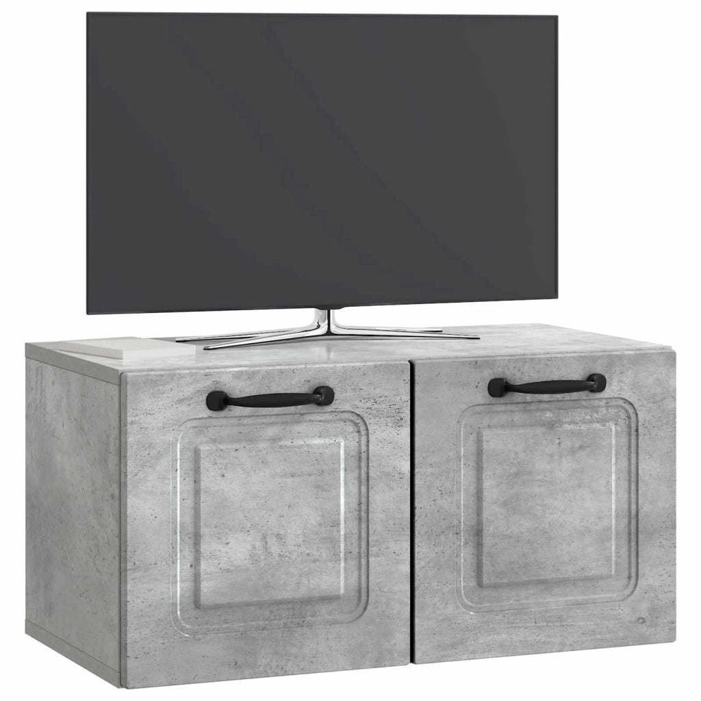 Mobile Porta TV da Muro Grigio Cemento 59,5 x 31 x 30 cm