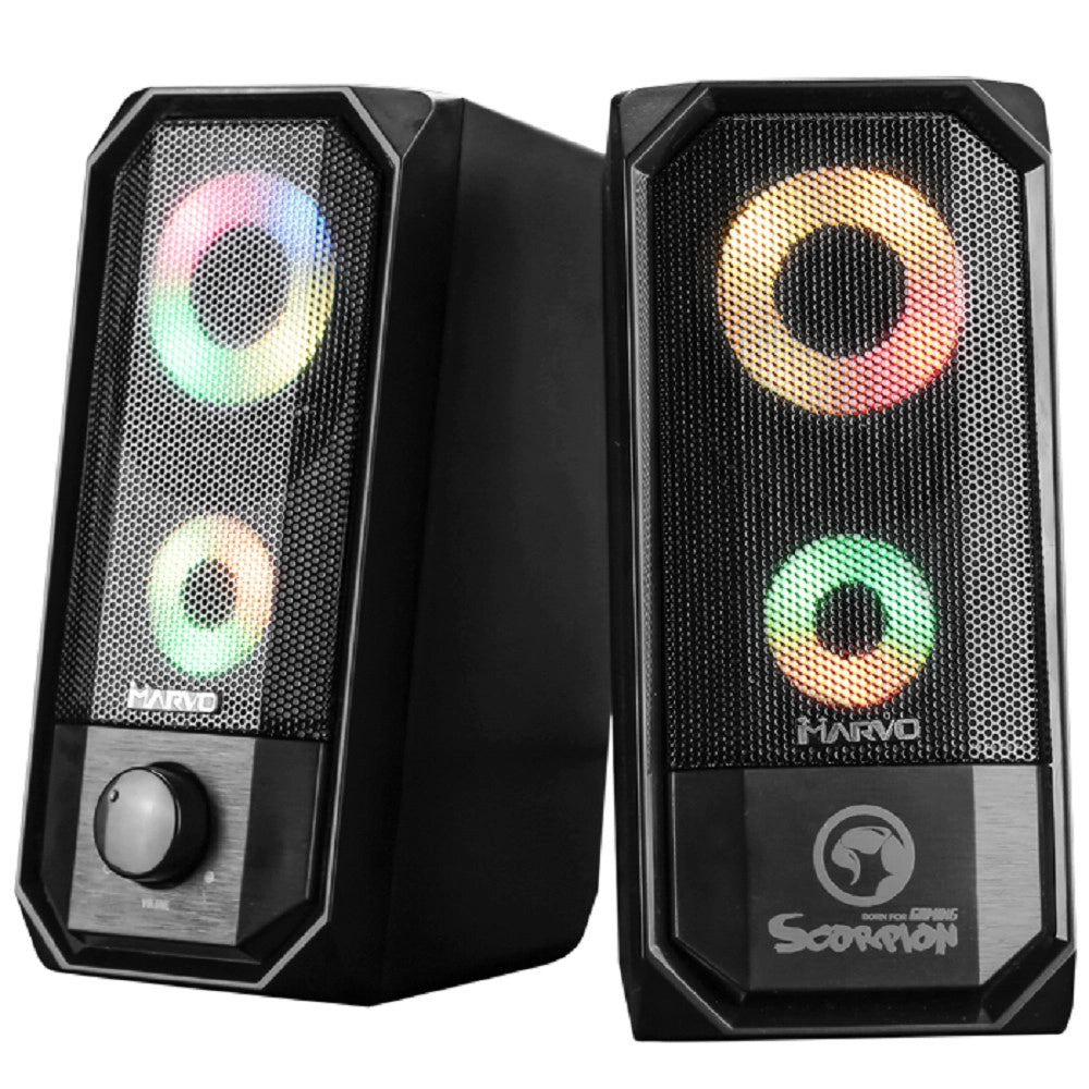 Trade Shop - Marvo Sg265 Speakers Scorpion Usb2.0 Altoparlante Gaming Retroilluminato Stereo -