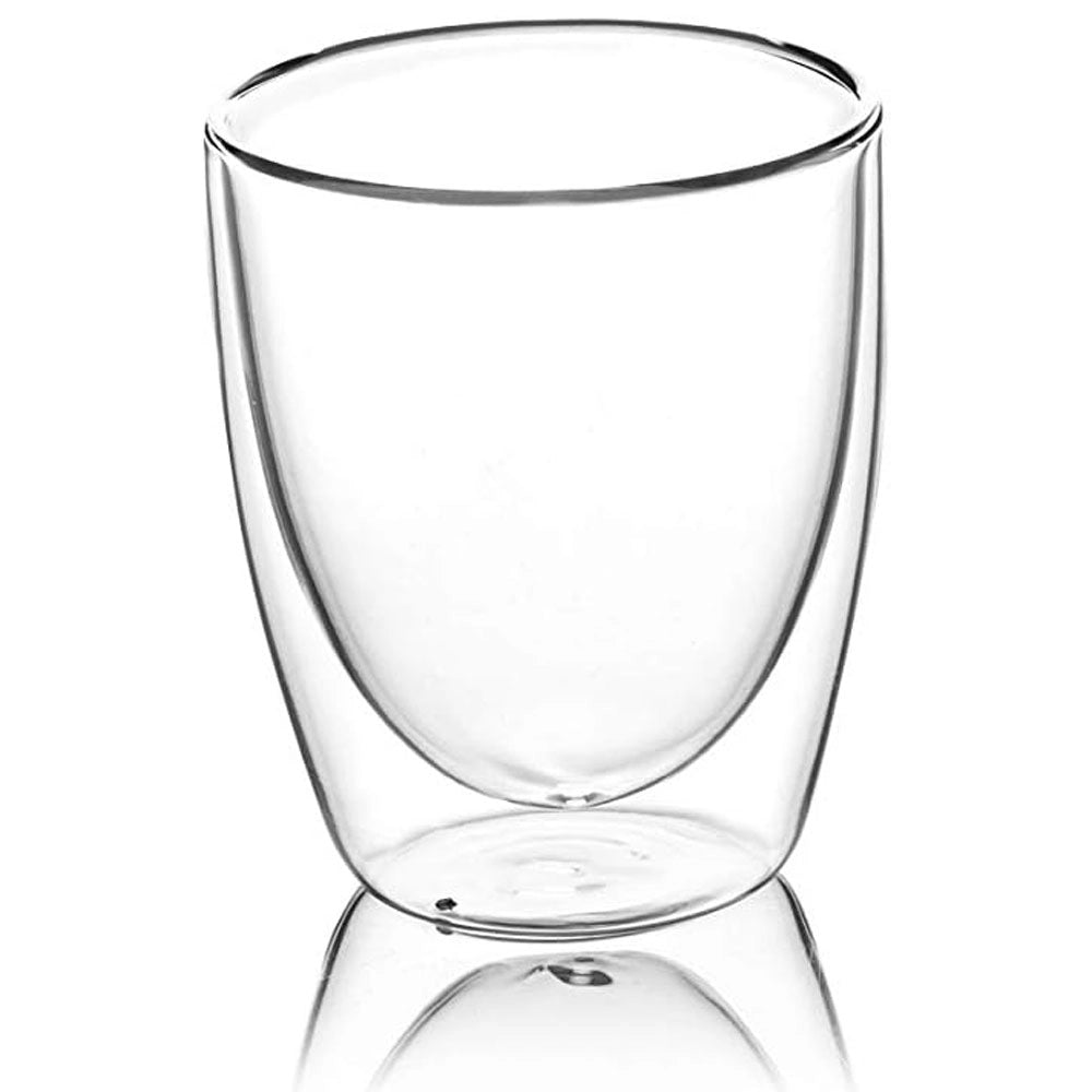 Coppia Bicchieri a Doppia Parete Vetro Isolanti E Termici 200 ML