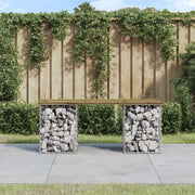 Panca da Giardino Design Gabbione 103x31x42 cm Pino Impregnato 834331
