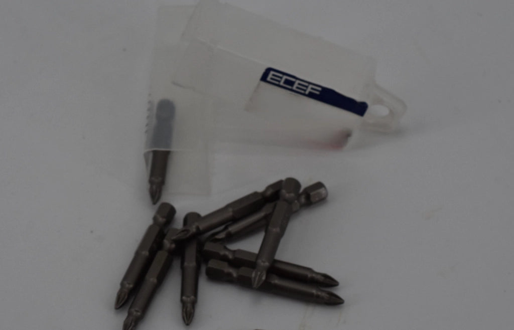 INSERTI PROLUNGATI PER VITI CON IMPRONTA A CROCE 'POZIDRIV' PZ 1 - 10 pezzi- ECEF