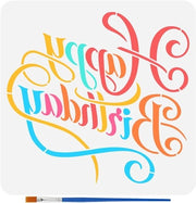 Stampo di Decorazione per Festa con Pennello 30x30cm, Riproduzione, Stampa per Decorazione e Progetti Artistici