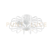 PLAFONIERA LED VENTILATORE GRECALE BIANCO 80W 8470LM CCT DIMMERABILE Wi-Fi 50X20,7CM