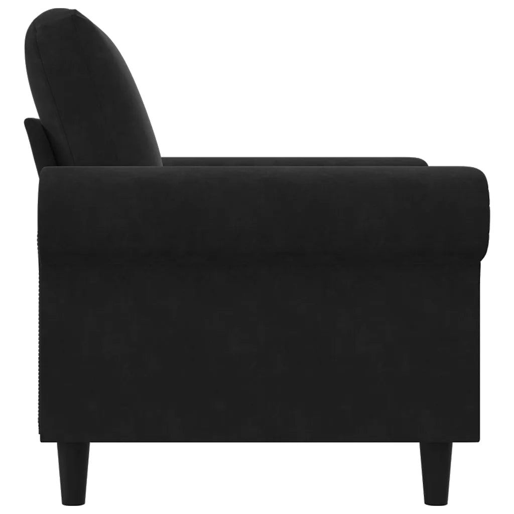 Divano Sedia-Poltrona Nero 60 cm Velluto 661640