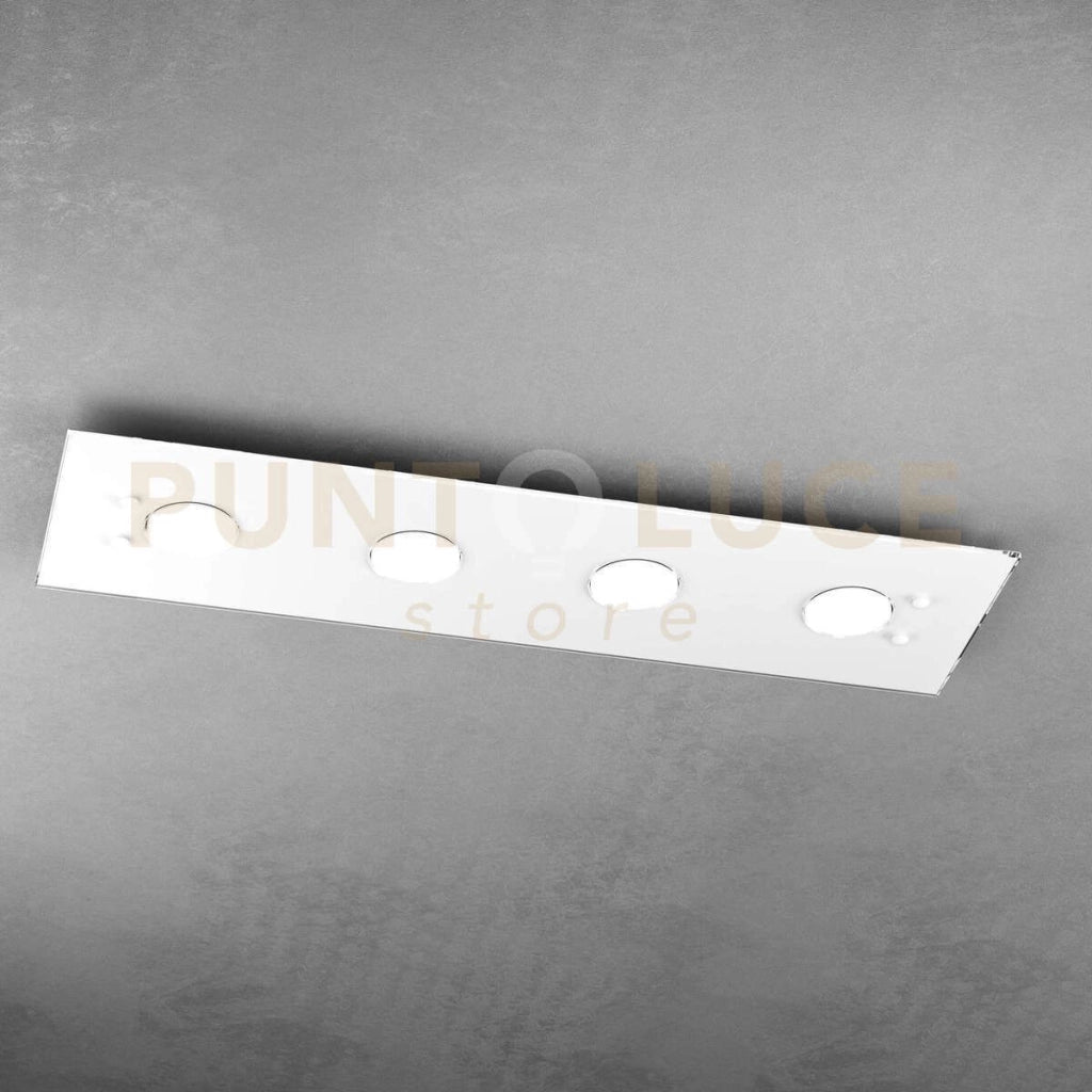 PATH PLAFONIERA 4 LUCI ATTACCO GX53 RETTANGOLARE BIANCO