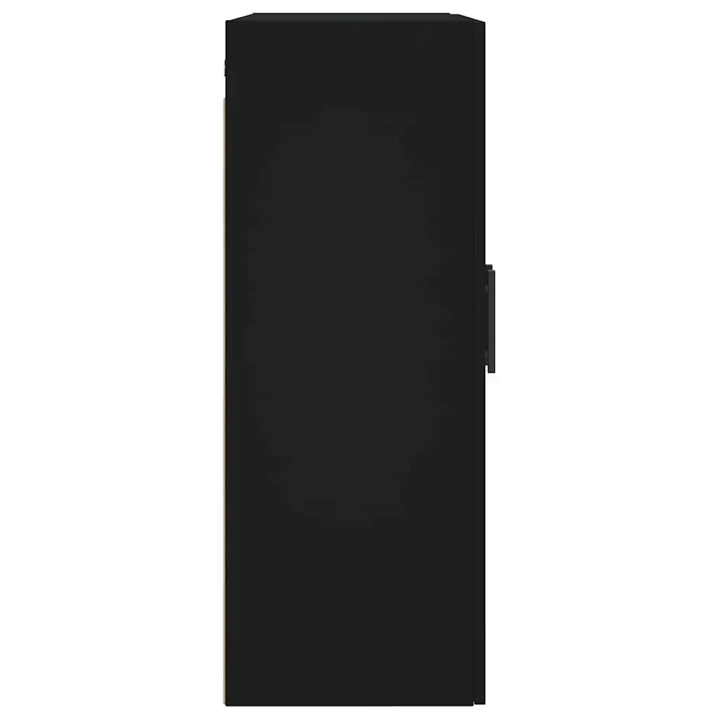 Armadietto a Muro | Mobile a Parete Nero 69,5x34x90 cm