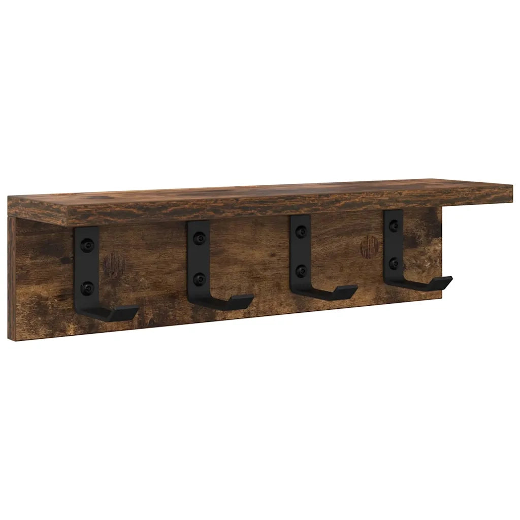 Appendiabiti a muro Rovere fum¨¦ 40 x 10,5 x 10,5 cm CFW4893242