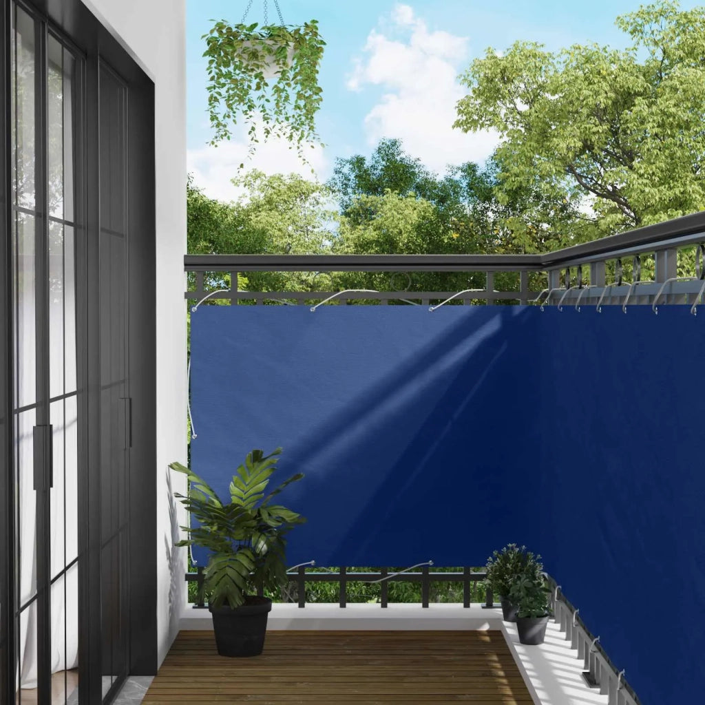 Schermo da balcone | Paravento da Balcone Blu 110 x 600 cm Tessuto Oxford