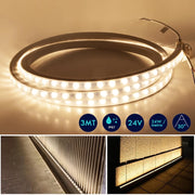 Wall Washer flessibile barra luminosa 24V IP67 striscia LED 24W / MT luce angolo 30 gradi esterni giardino facciata edifici barche 3 METRI 6000K