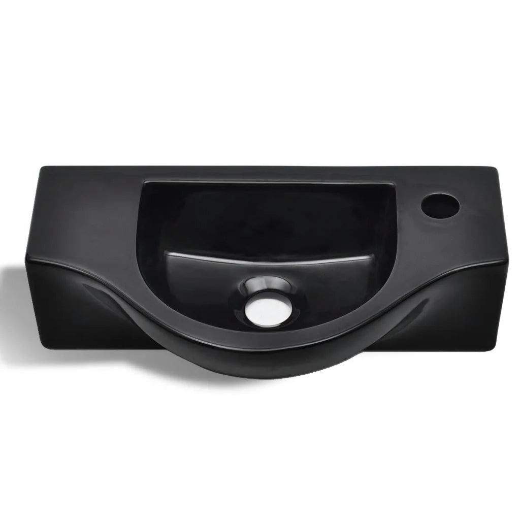 Lavabo da bagno in ceramica nera da 45 cm con foro per rubinetto 0 2_0002506