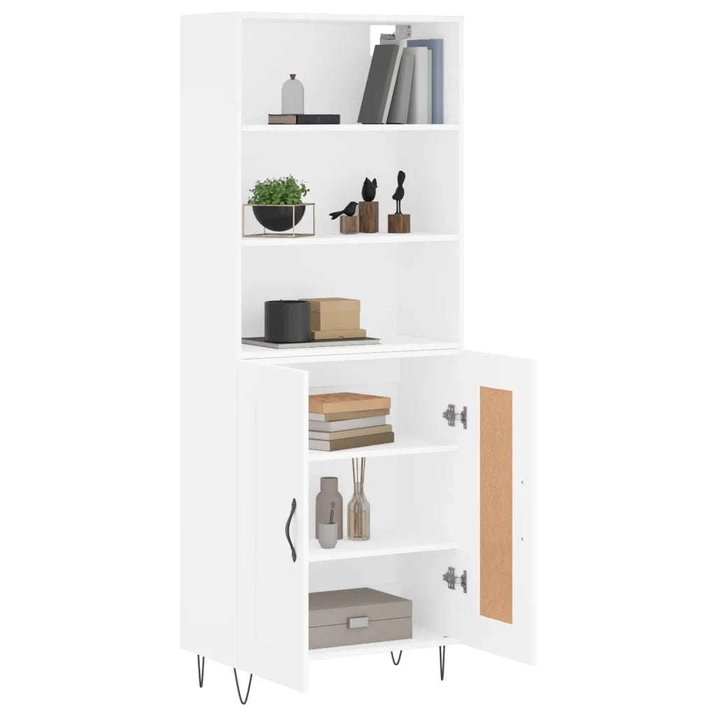 Credenza Bianca 69,5x34x180 cm in Legno Multistrato 3189949