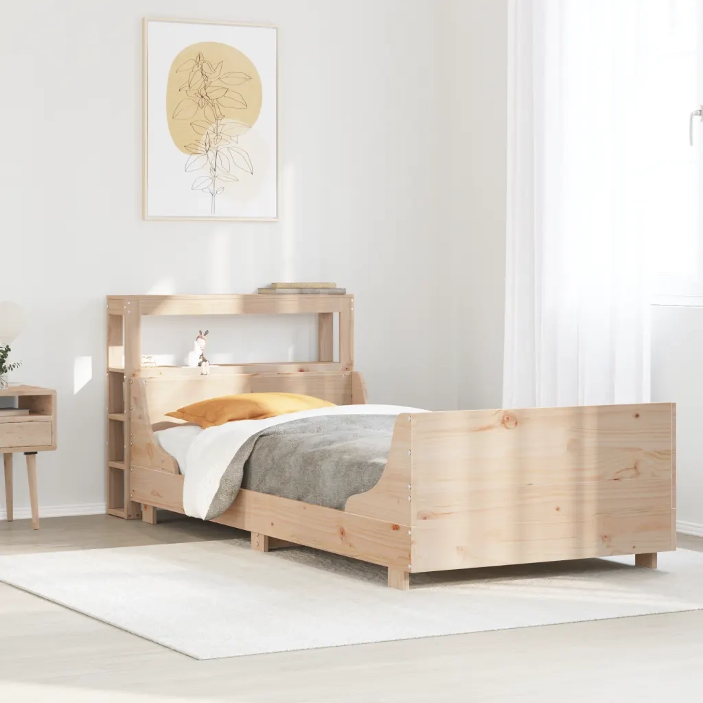 Letto senza Materasso 75x190 cm in Legno Massello Pino 3306483