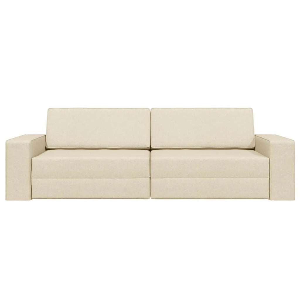 Divano letto Crema 245 x 78 x 77 cm Tessuto 4106721