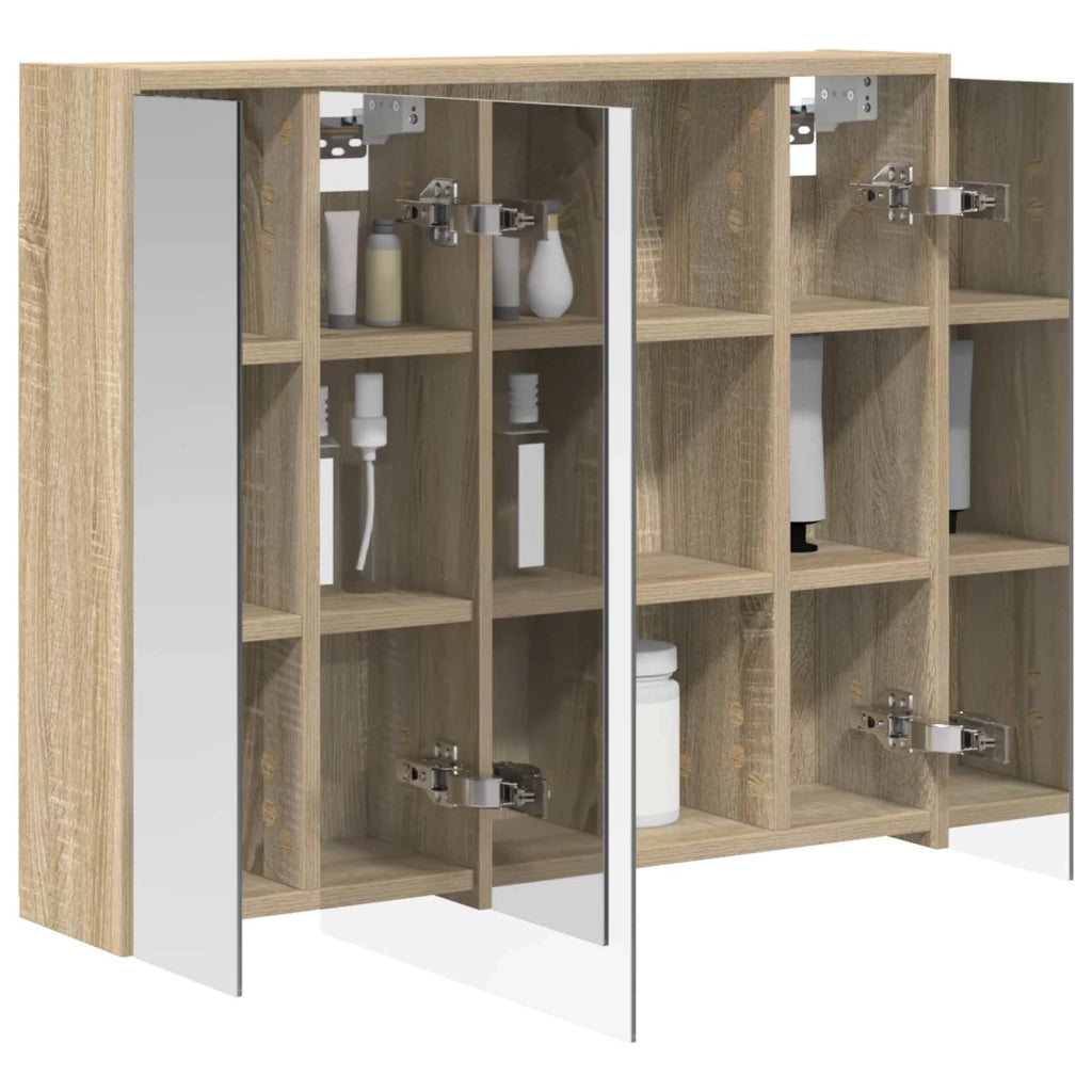 Mobiletto per specchio da bagno Rovere Sonoma