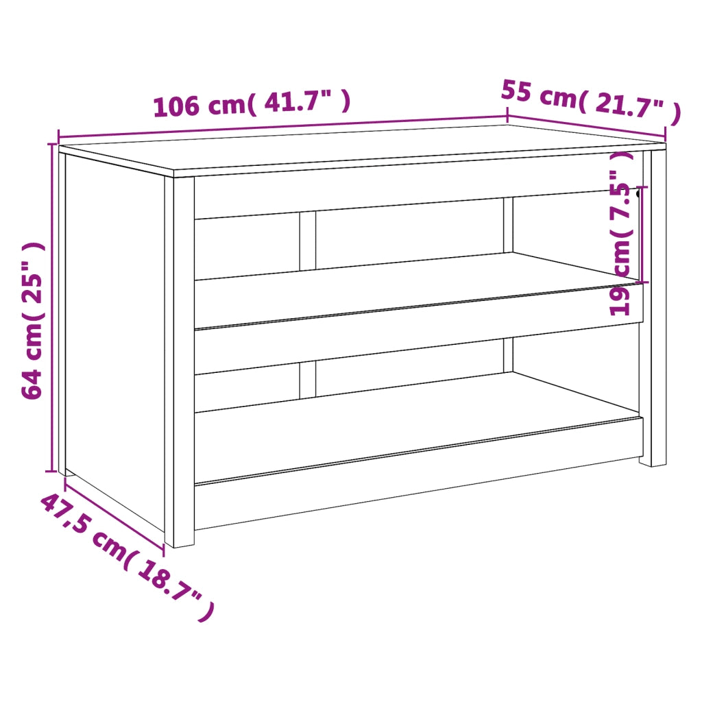 Mobile da Cucina da Esterno MEPPEL 106x55x64 cm Legno Massello di Douglas 832336