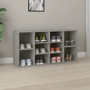 Scarpiera Grigio Sonoma 103x30x54,5 cm in Legno Multistrato cod mxl 43577