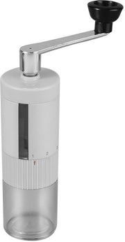 Molitore portatile per caffè, macchina per caffè manuale con grado di macinazione regolabile (argentato)