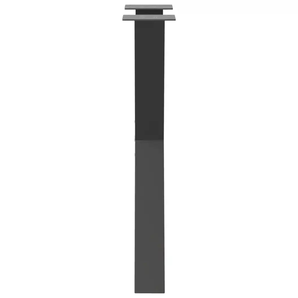 Gambe per tavolo da pranzo a forma di X 2 pz Antracite 60x(72-73) cm Acciaio
