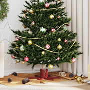 Supporto per Albero di Natale Rosso 50 x 50 x 15,5 cm Acciaio 42019199