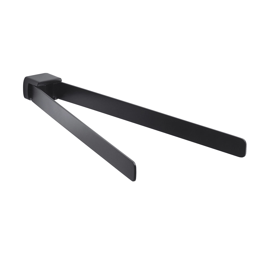 Portasalviette a snodo a muro 36 cm Gedy in ottone nero opaco | Pirenei