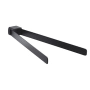 Portasalviette a snodo a muro 36 cm Gedy in ottone nero opaco | Pirenei