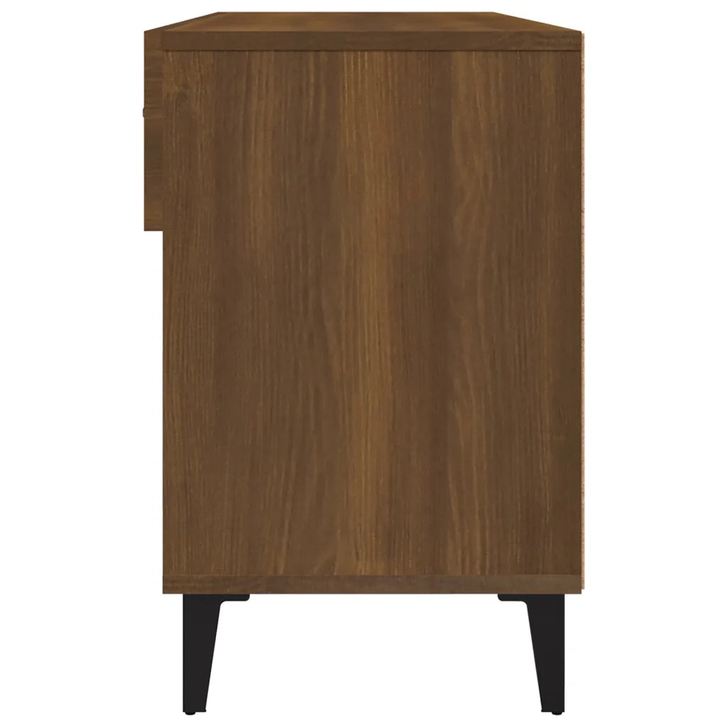 Scarpiera Rovere Marrone 102x35x55 cm in Legno Multistrato 817572