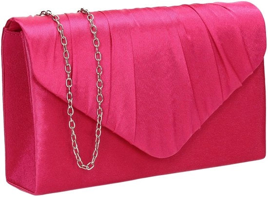 Borsa per donna, festa, gala, matrimonio, sera, fucsia, unico modello
