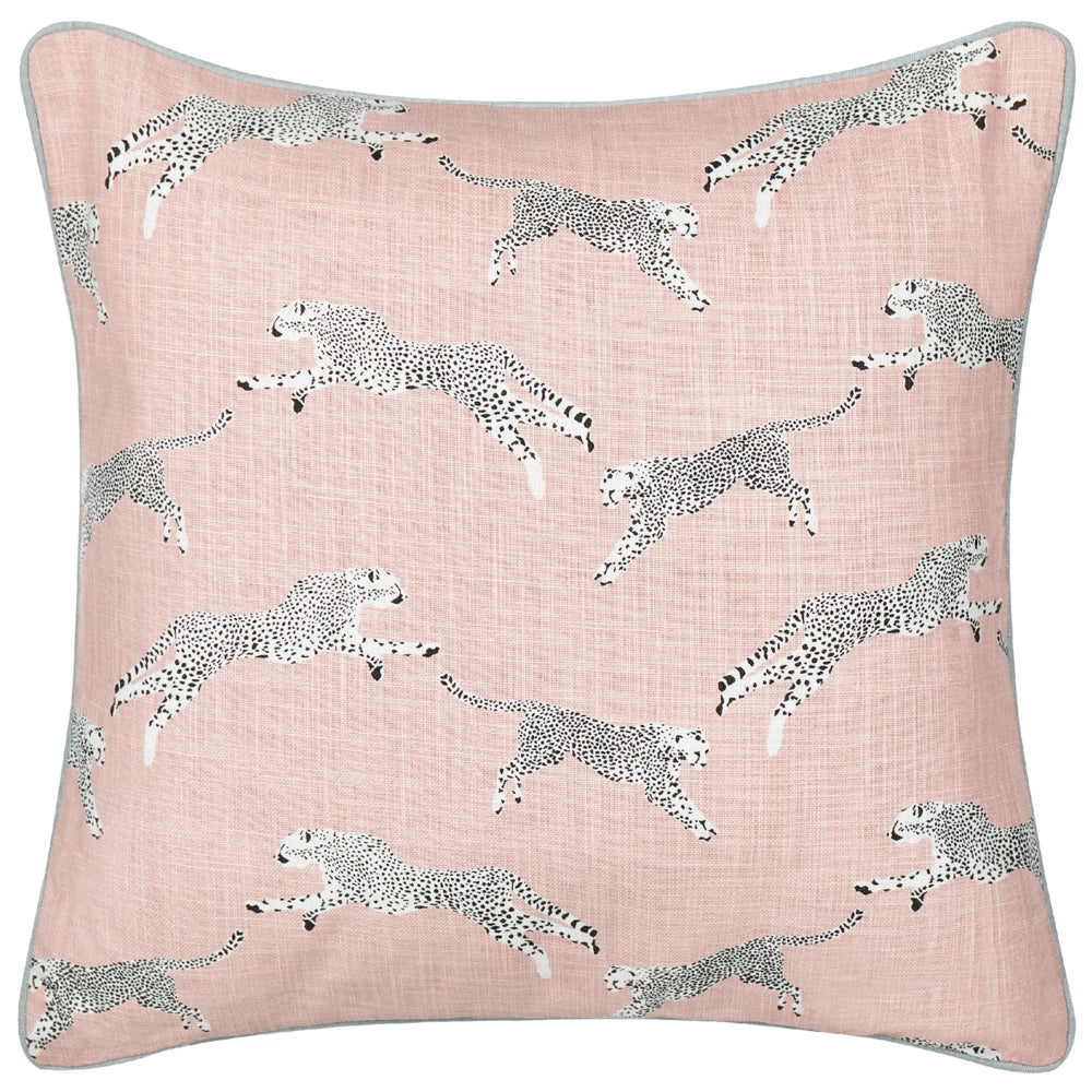 Set di 2 cuscini sparsi in cotone rosa 45 x 45 cm Motivo ghepardo stampato