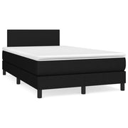 Letto a Molle con Materasso e LED Nero 120x190 cm in Tessuto 3270027