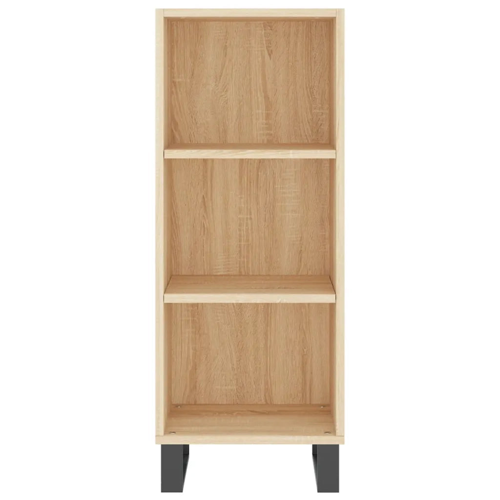 Credenza | Madia | Buffet da pranzo | Armadio da pranzo Rovere Sonoma 34,5x34x180 cm in Legno Multistrato