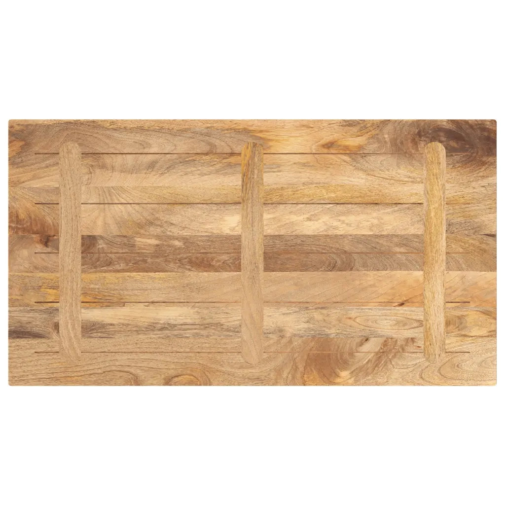 vidaXL Piano per Tavolo 110x50x2,5cm Rettangolare Legno Massello Mango