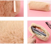 Pennafibbia con Grande Capacità - Plush - Borsa Cosmetica - Ombrellino per Penna - Portatile - Cerniera Progettata - Ideale Regalo - Fodera per Penna