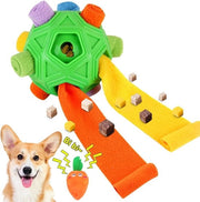 Palla Sniffante Interattiva per Cani - Gioco di Caccia per Bocconcini - Con Radice che Emette Suoni - Alimentatore a Rilento
