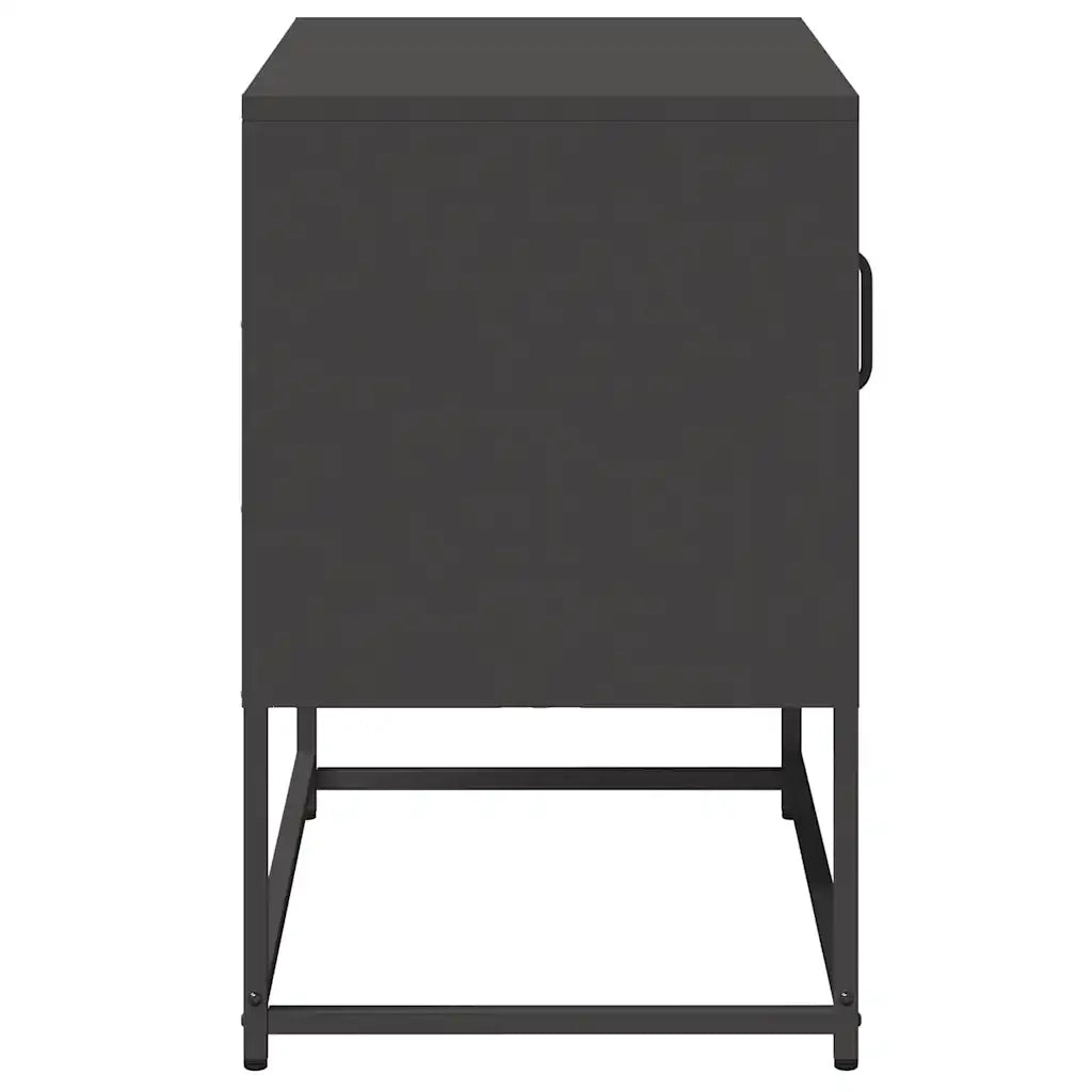 Mobile TV Nero 68x39x60,5 cm in Acciaio 853386