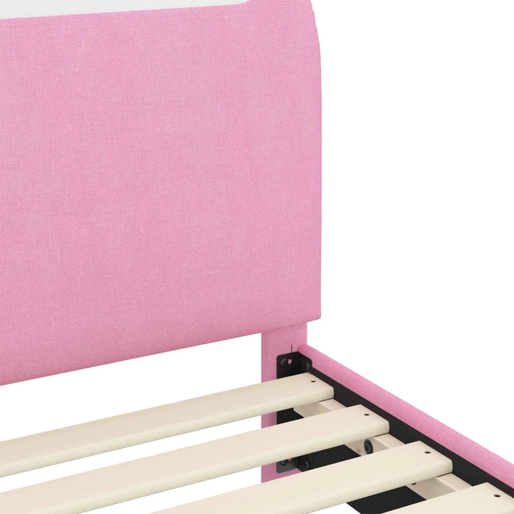Letto singolo | Letto per adulti | Struttura letto per bambini con testata Rosa 70 x 140 cm