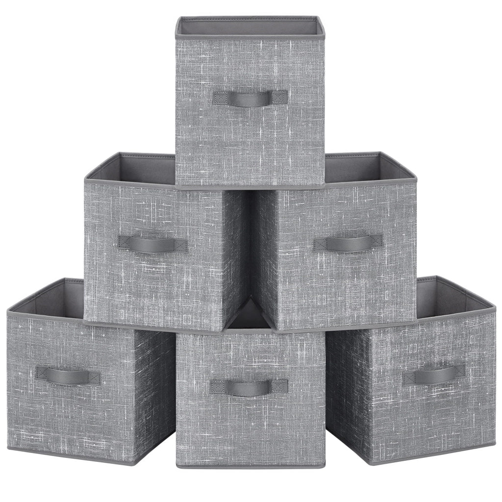 Valora ORGANIZER X6 Set di contenitori in tessuto grigio salvaspazio x6