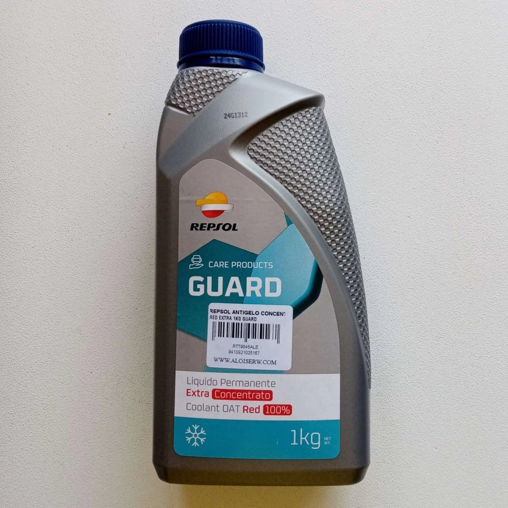 Repsol 1kg liquido antigelo rosso extra refrigerante permanente concentrato