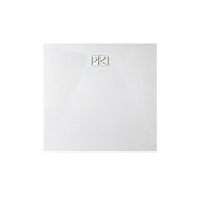 Piatto Doccia SFA Kinedo Pietraviva 90 x 90 cm in Resina Effetto Pietra Bianco Opaco