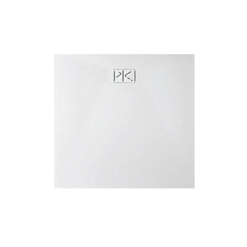 Piatto Doccia SFA Kinedo Pietraviva 90 x 90 cm in Resina Effetto Pietra Bianco Opaco