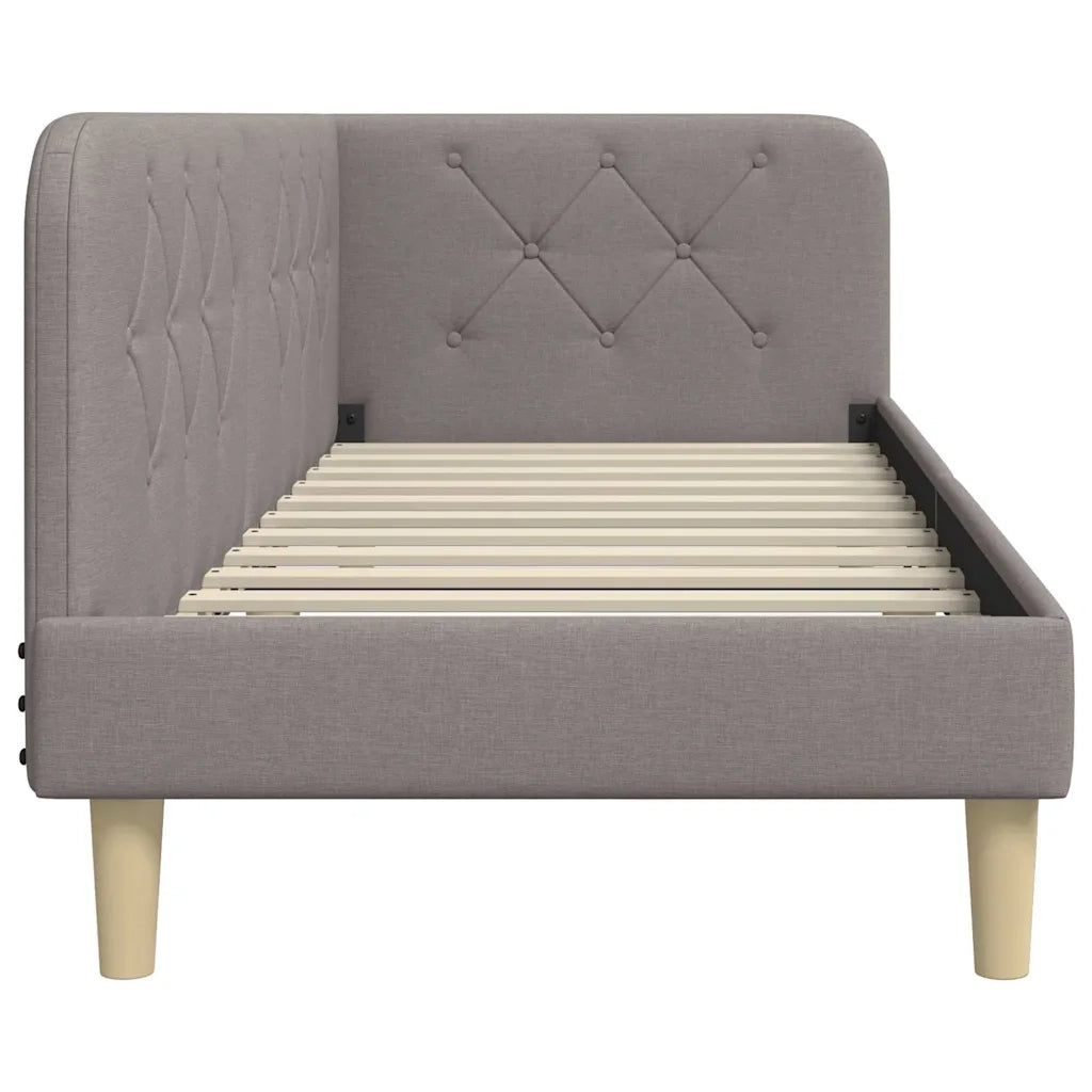 Cornice del letto ad angolo Talpa 80 x 200 cm Tessuto