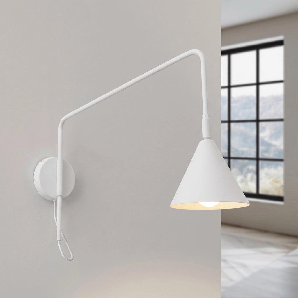 Applique NOX 1 bianco con interruttore