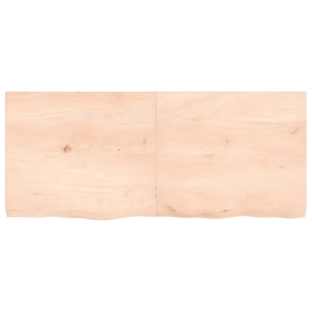 Piano Bagno 140x60x(2-6) cm in Legno Massello Non Trattatocod mxl 119894