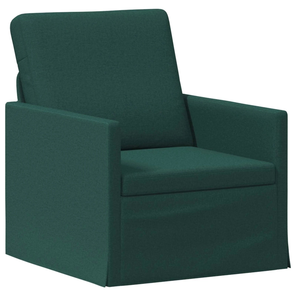 Set di divani 2 pcs Verde Scuro Tessuto 3433167