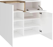 Mobile Zet L 80 x H 80.1 x P 40 cm bianco lucido