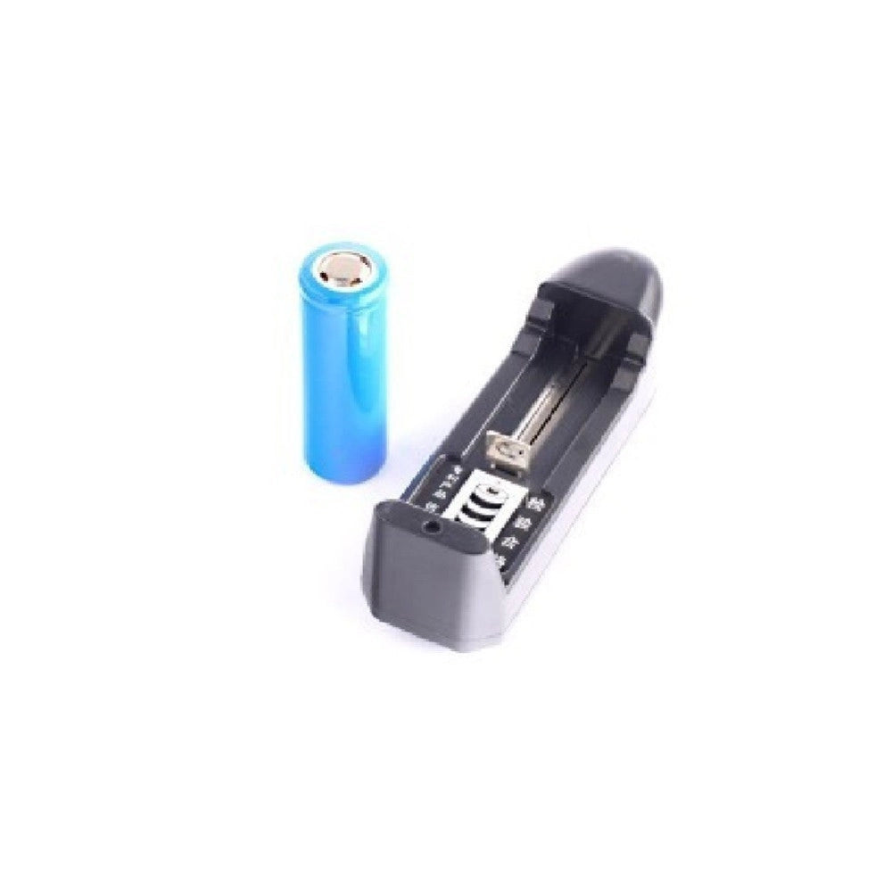 Trade Shop - Mini Torcia A Luce Bianca 500 W 800 Lumes Ricaricabile Resistente Con Gancio -