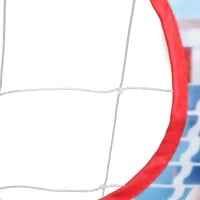 Campo da calcio per bambini all'aperto con 5 zone bersaglio, pallone da pallamano gonfiabile, pompa 116 x 48 x 76 cm bianco