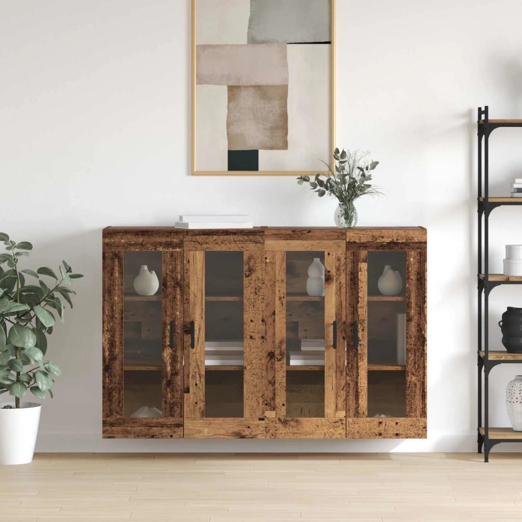 Armadi da Muro 2 pz Legno vecchio 69,5 x 34 x 90 cm CFW9125447