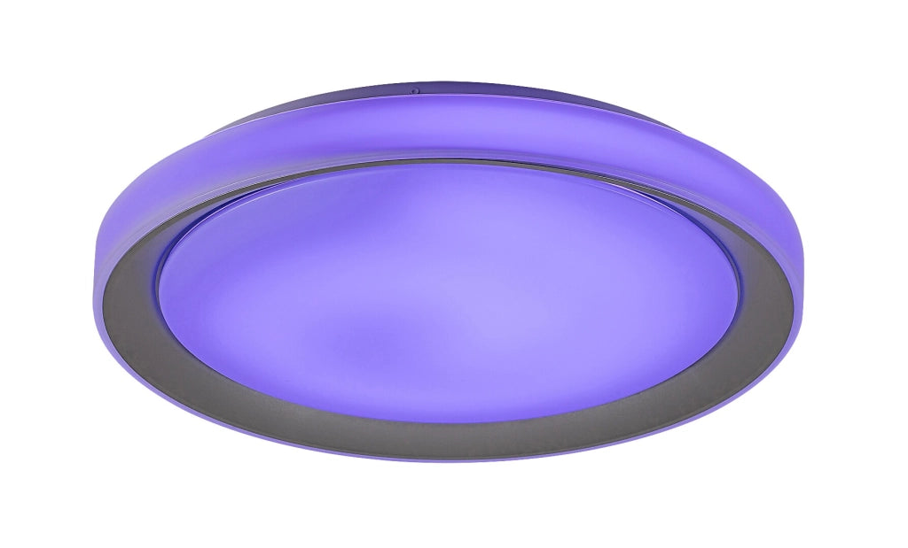 Plafoniera LED RGB WiFi Rabalux Everest 51cm 40W cromo